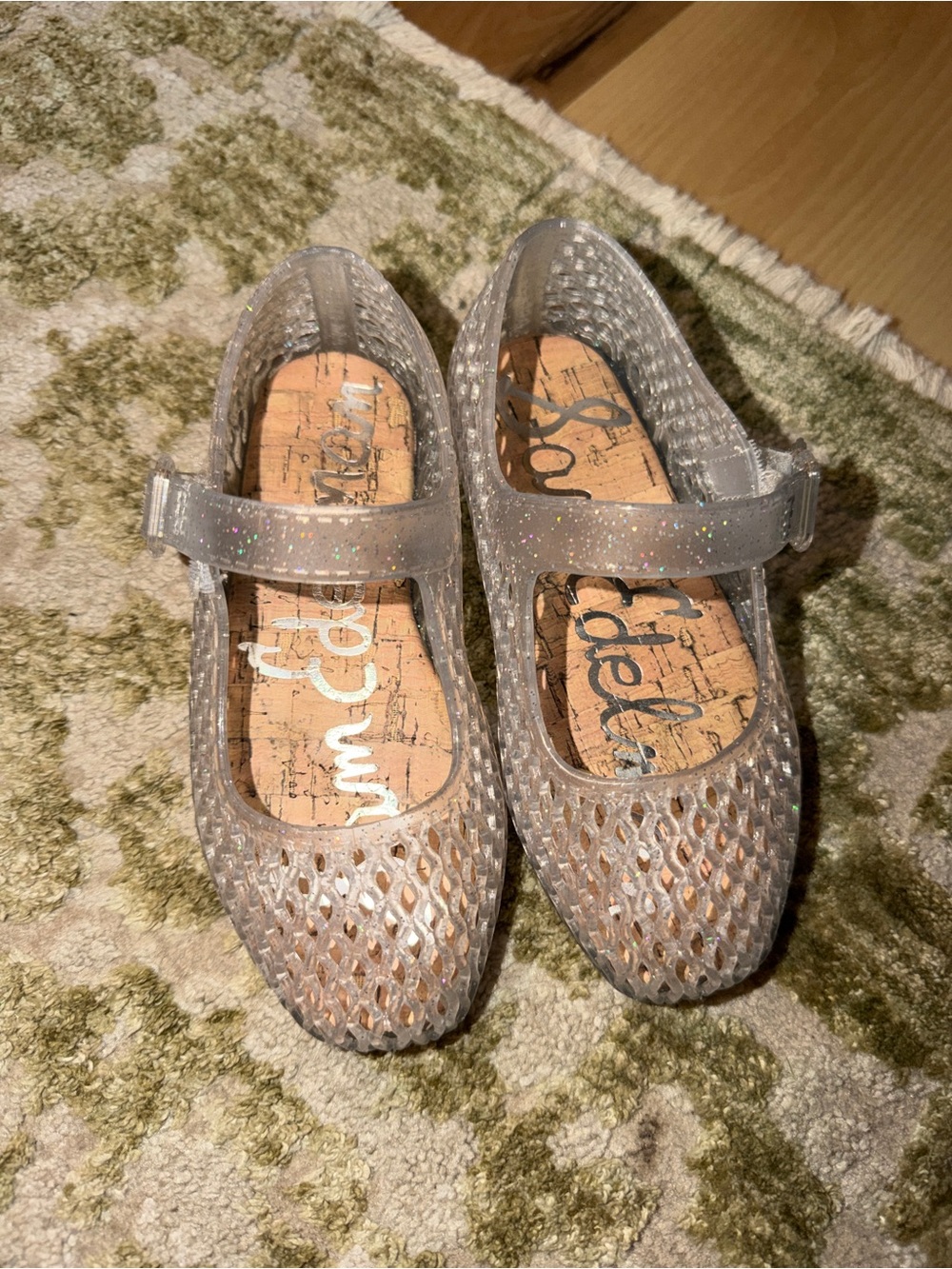 Sam Edelman Kids' Glitter Mary Jane Jelly Shoes - Clear